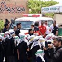 خدماتدهی ۳۱۰ امدادگر جمعیت هلال احمر خراسان جنوبی در روز عاشورا