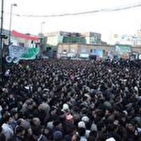 آغاز حرکت باشکوه دسته عزاداری حسینیه اعظم زنجان