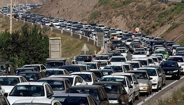 ترافیک پرحجم در جادههای شمال