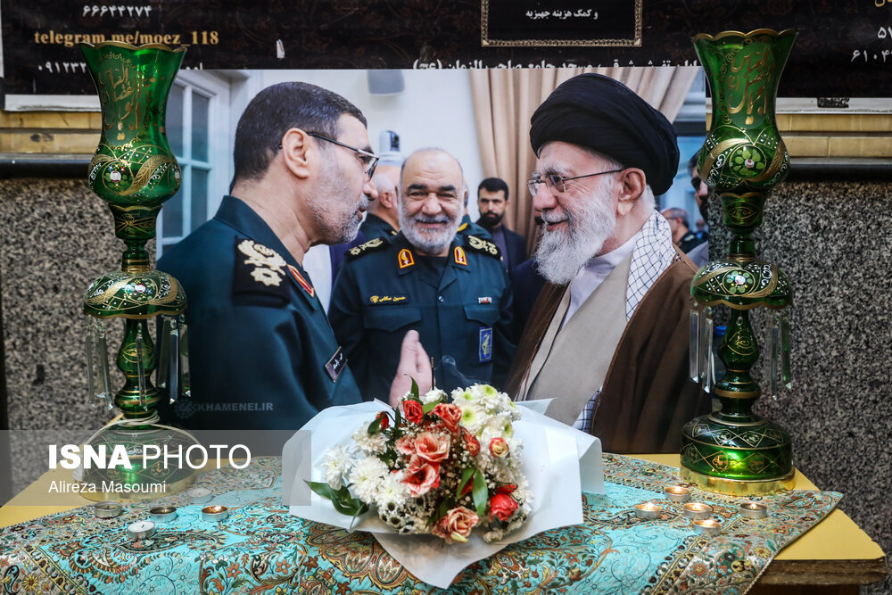 عکس/ مراسم گرامیداشت فرمانده موشکی نیروی هوافضای سپاه