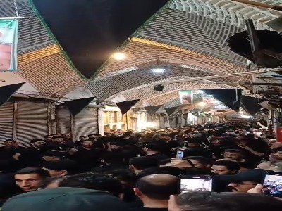 عزای سقای کربلا در بازار تبریز