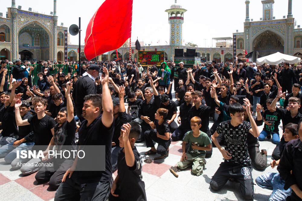 عکس/ مراسم عزاداری تاسوعای حسینی در قم