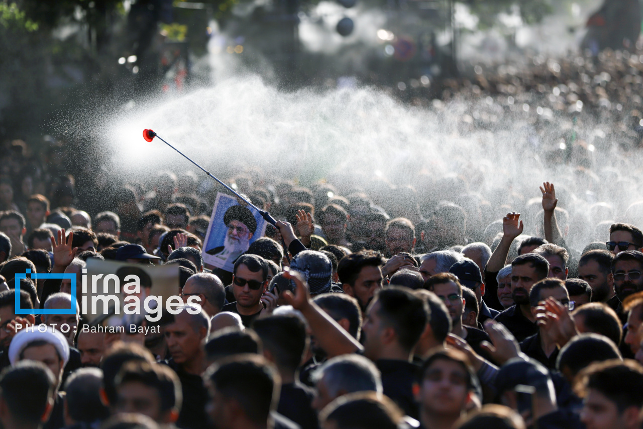 عکس/ اجتماع عزاداران حسینیه اعظم زنجان در «یوم العباس»