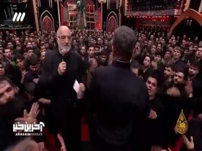 مداحی حاج سعید حدادیان در میان سینه زنان یزدی