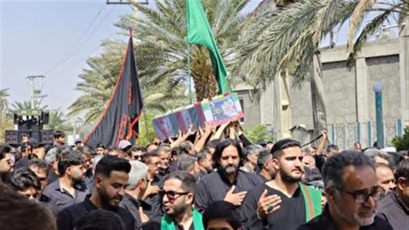 تشییع پیکر مدافع وطن شهید یاسین دهستانی در بافق