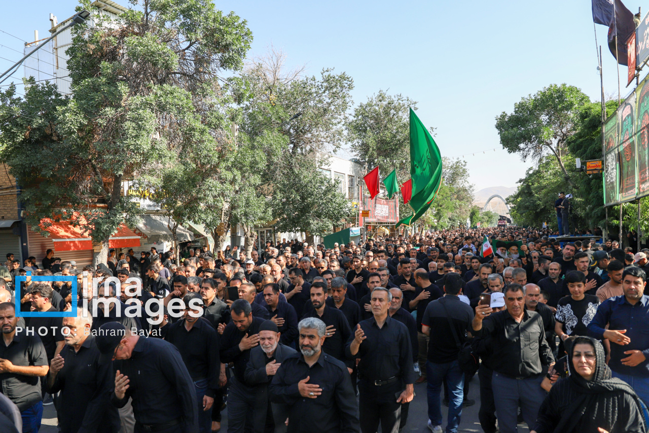عکس/ اجتماع عزاداران حسینیه اعظم زنجان در «یوم العباس»