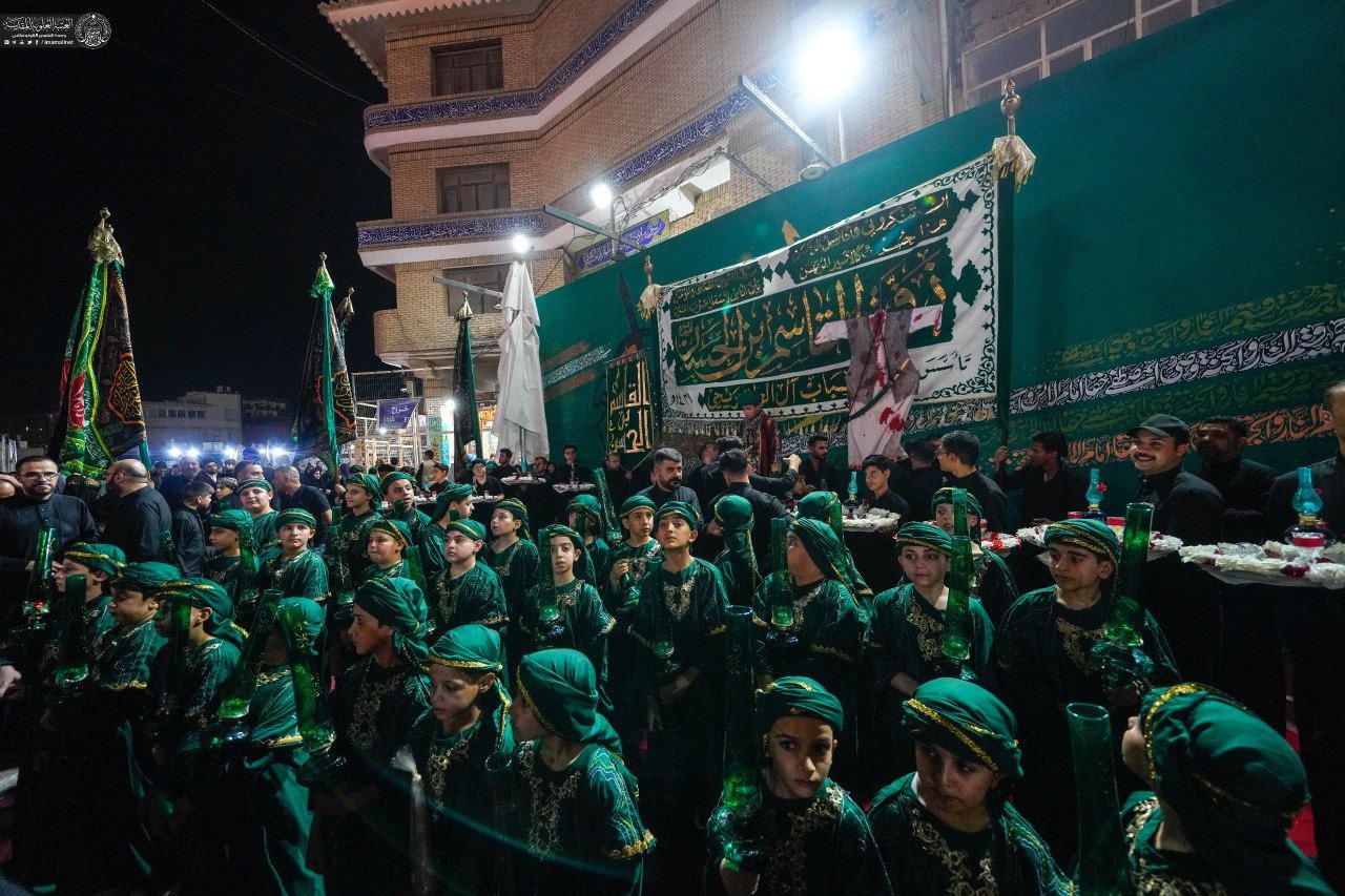 عزاداری نوجوانان شهر نجف‌اشرف به یاد حضرت قاسم بن الحسن(ع)