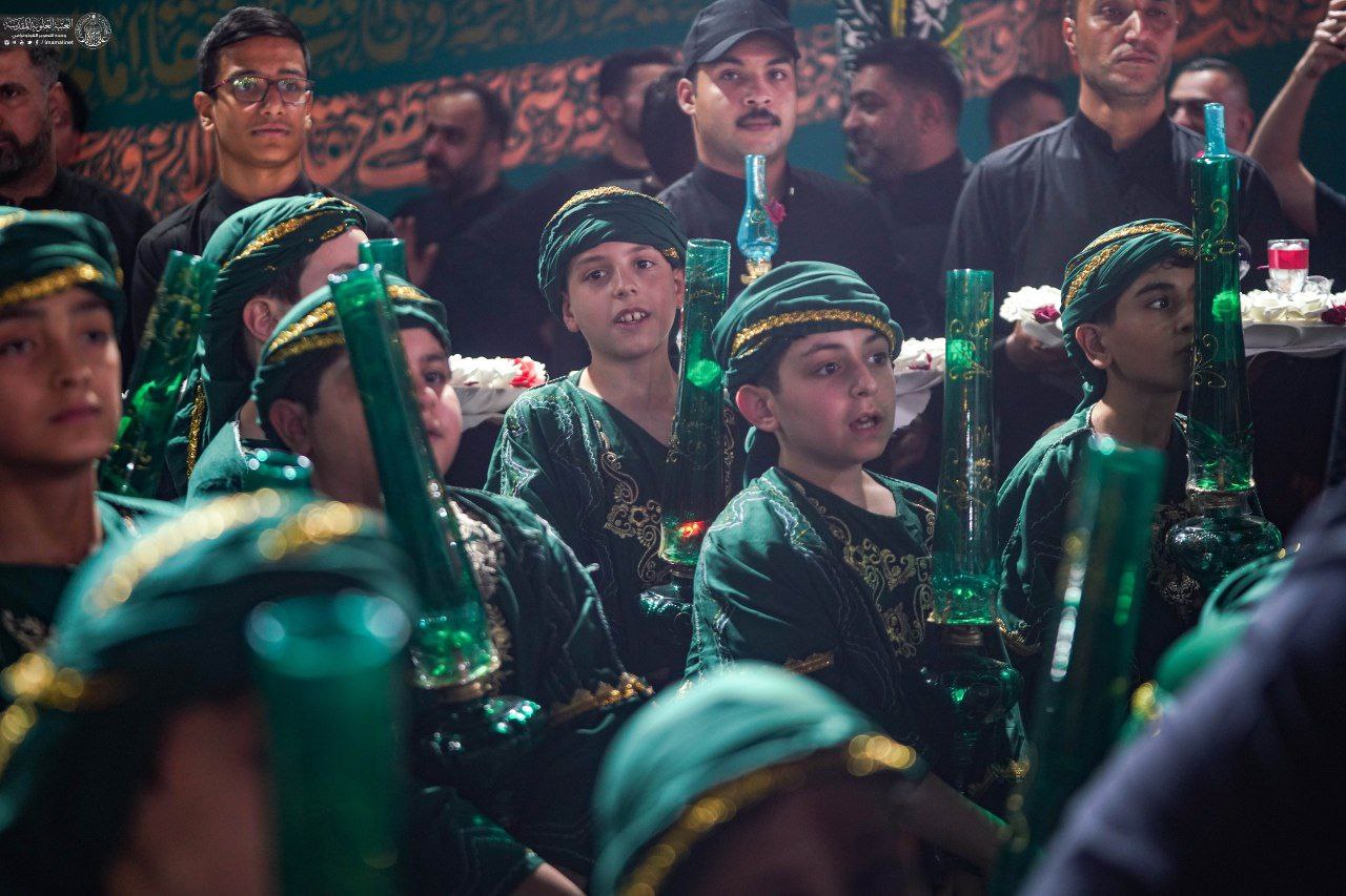 عزاداری نوجوانان شهر نجف‌اشرف به یاد حضرت قاسم بن الحسن(ع)