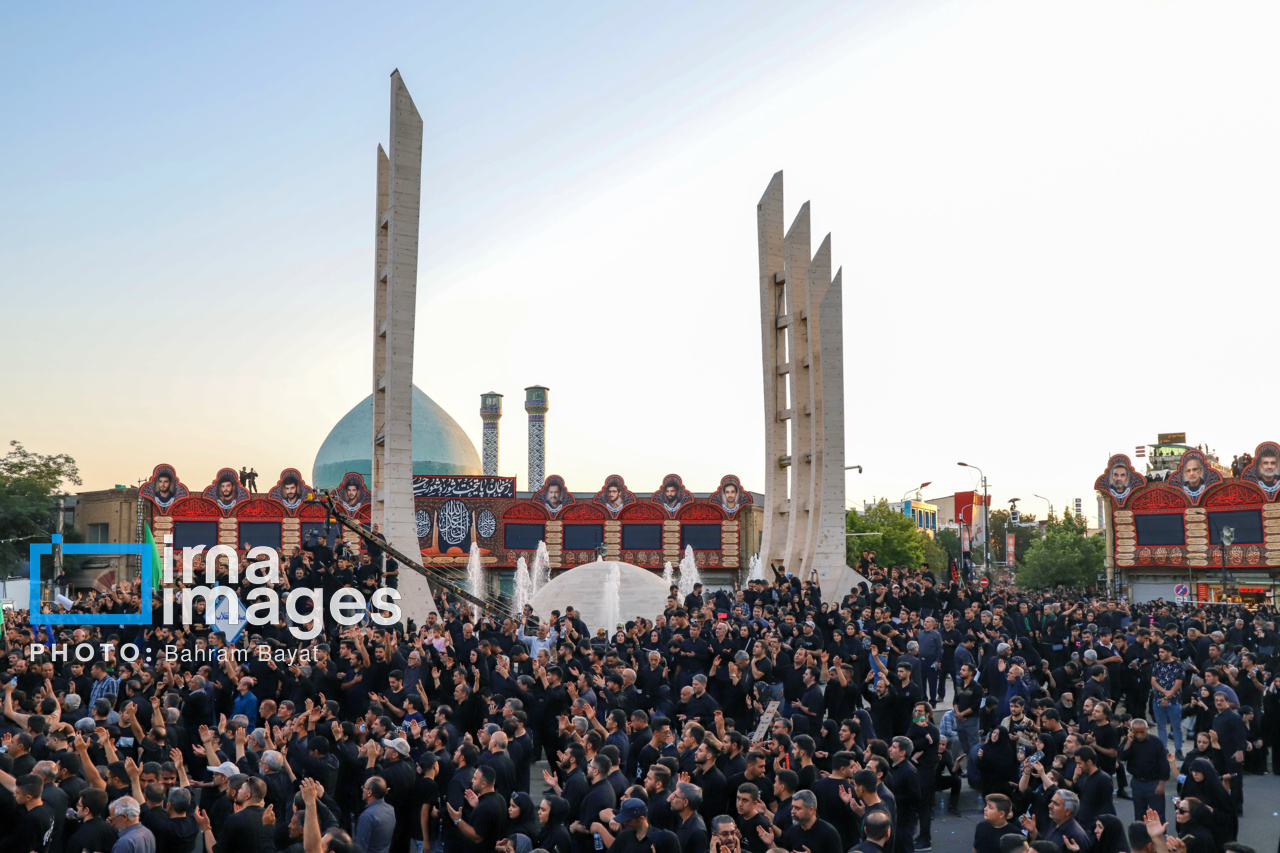 عکس/ اجتماع عزاداران حسینیه اعظم زنجان در «یوم العباس»