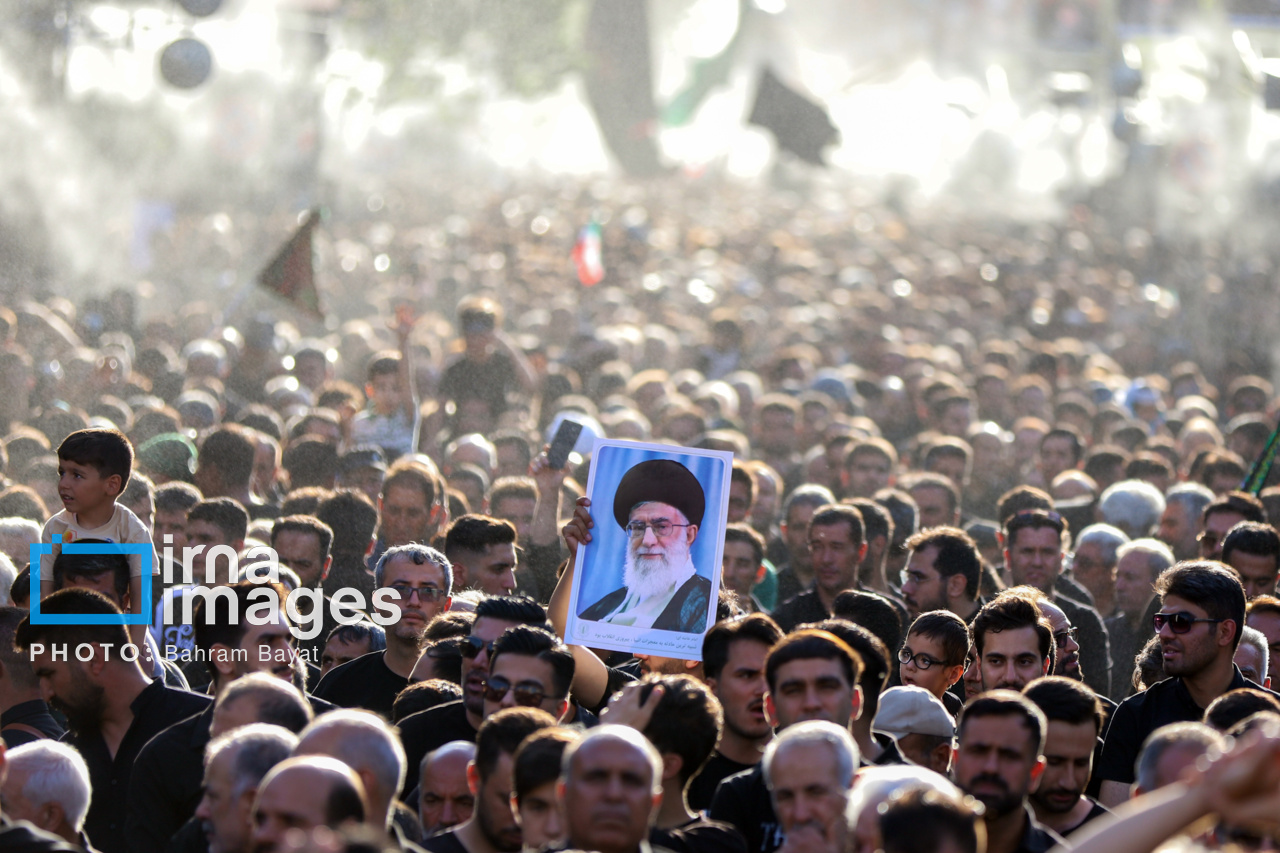 عکس/ اجتماع عزاداران حسینیه اعظم زنجان در «یوم العباس»