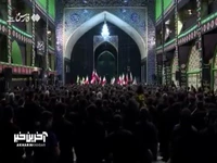 آغاز عزاداری یزدی‌ها با سرود ملی 
