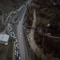 ترافیک پرحجم اما روان در جاده‌های مازندران