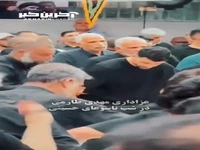 عزاداری مهدی طارمی در شب تاسوعای حسینی در زادگاهش بوشهر