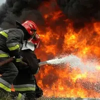 خسارت به ۲۵۰ باب مغازه در آتش سوزی بازار نور درگهان 