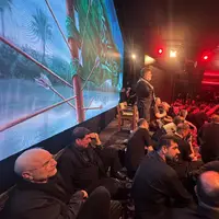 حضور قالیباف و مخبر در عزاداری روز تاسوعا
