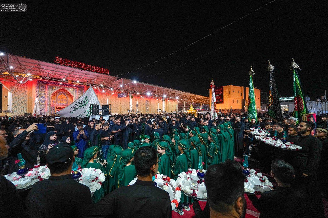 عزاداری نوجوانان شهر نجف‌اشرف به یاد حضرت قاسم بن الحسن(ع)