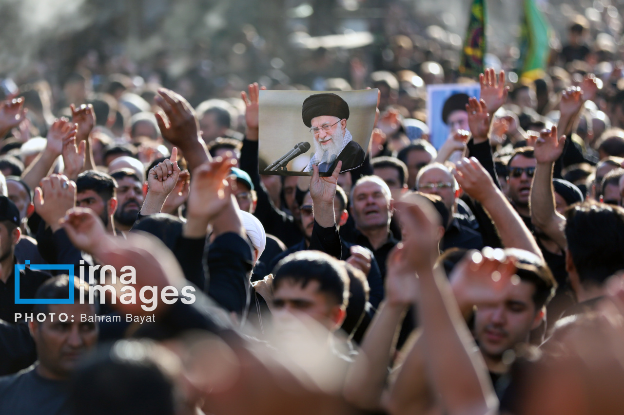 عکس/ اجتماع عزاداران حسینیه اعظم زنجان در «یوم العباس»