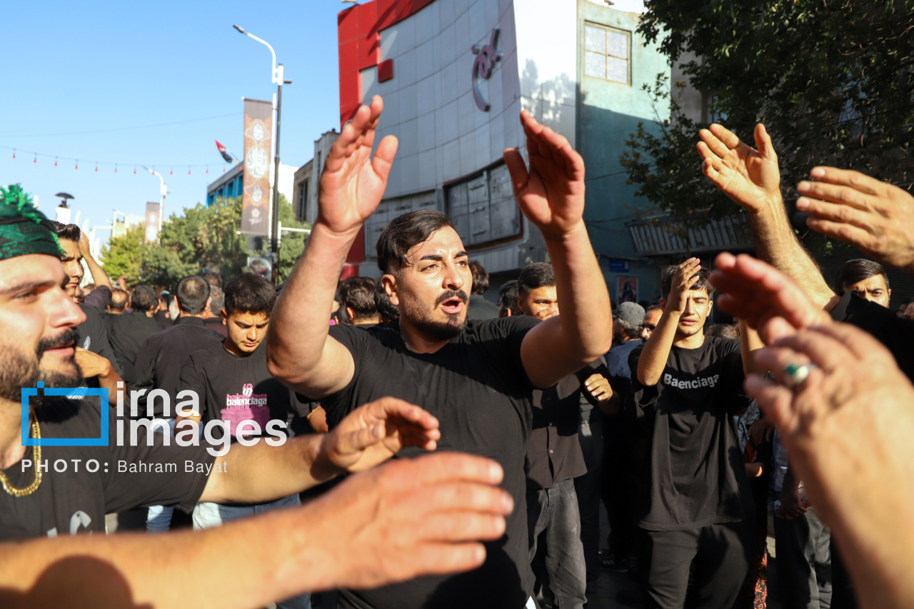 عکس/ اجتماع عزاداران حسینیه اعظم زنجان در «یوم العباس»