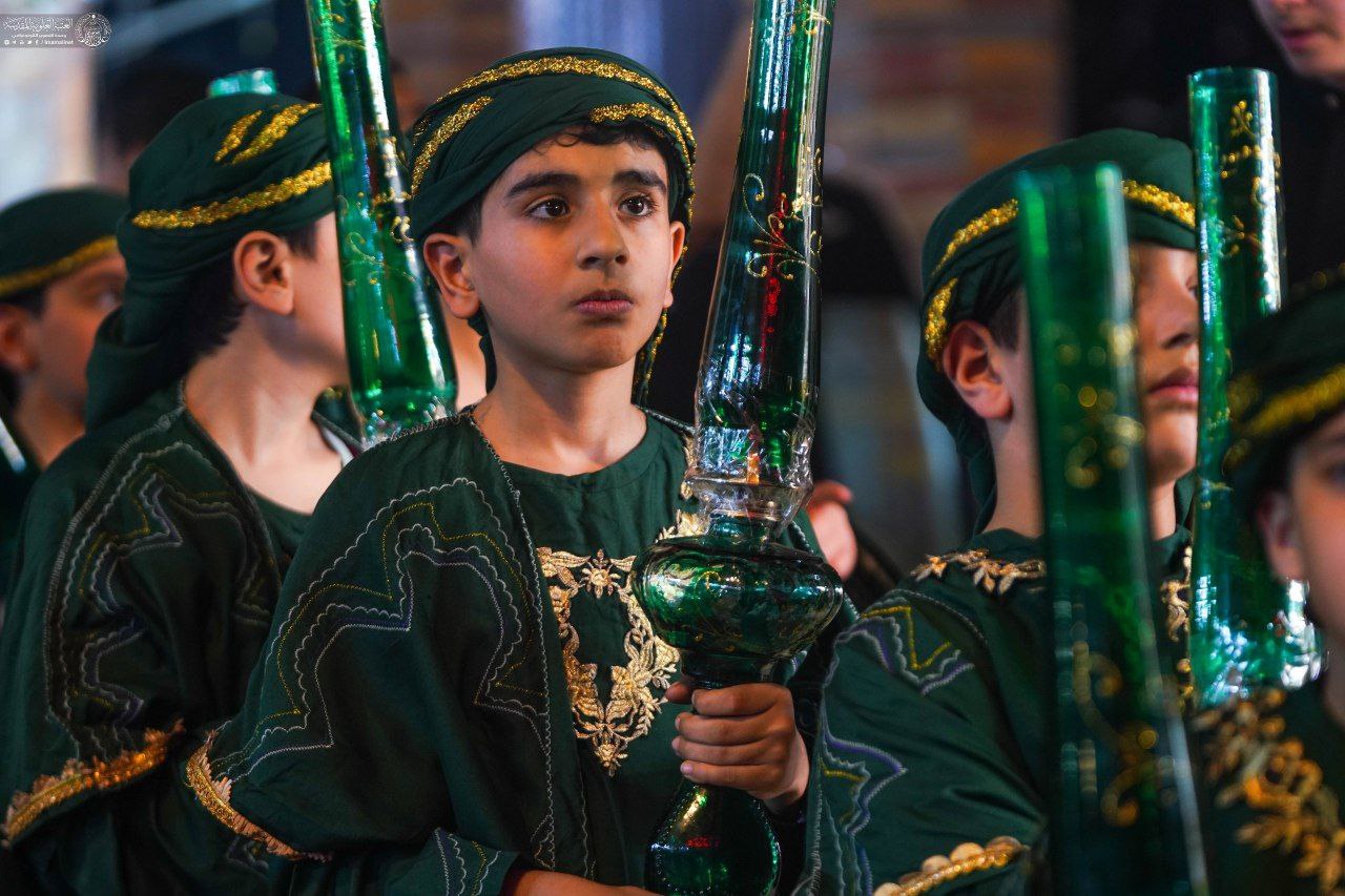 عزاداری نوجوانان شهر نجف‌اشرف به یاد حضرت قاسم بن الحسن(ع)