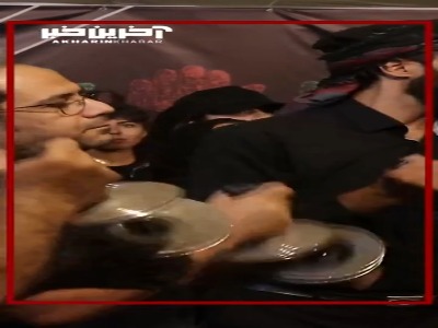 حضور احسان عبدی پور در مراسم سنج و دمام نوازی «خیمه هنر»