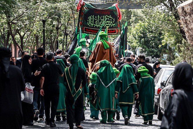 تصاویر خبرگزاری فرانسه از عزاداری تاسوعا در بازار تهران