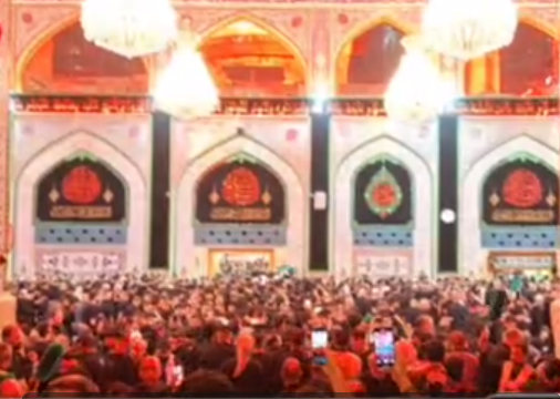 حال و هوای حرم امام حسین علیه السلام در ظهر عاشورا
