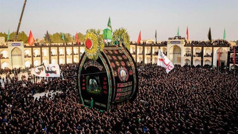 برگزاری آیین سنتی " نخل‌برداری " عاشورا در بیش از ۲۰۰ نقطه یزد + فیلم