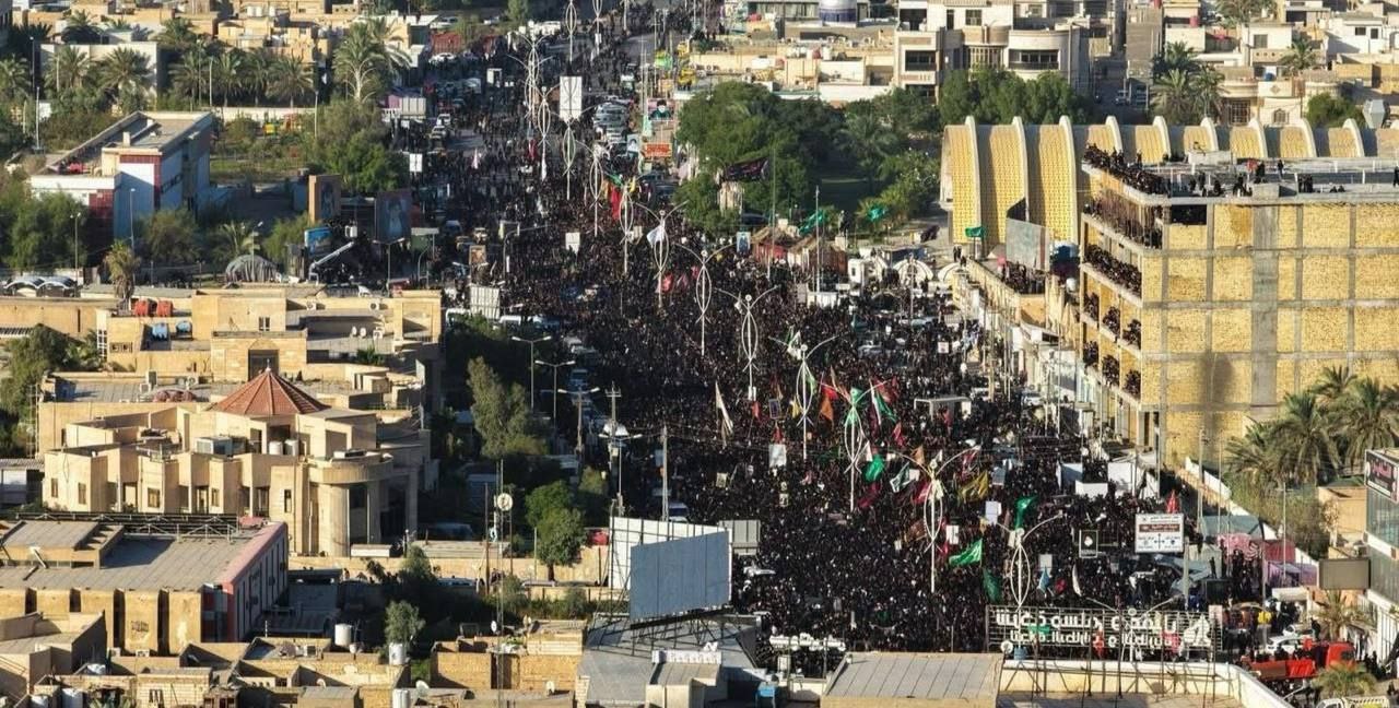  برگزاری مراسم عاشورایی در ناصریه در استان ذی قار عراق