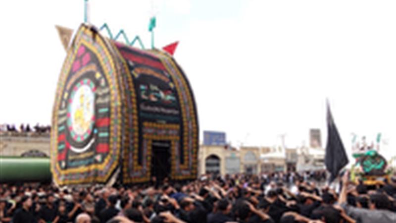برگزاری آیین سنتی نخلبرداری عاشورا در استان یزد