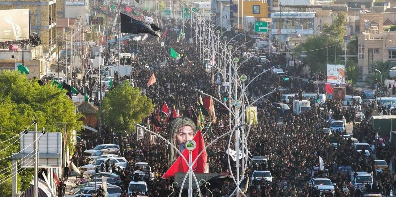  برگزاری مراسم عاشورایی در ناصریه در استان ذی قار عراق