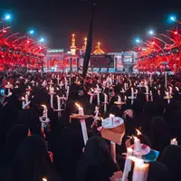 عکس/ قاب های بی نظیر از شب عاشورای حسینی در کربلا