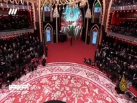 لحظه احساسی ورود تابوت شهدا 