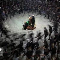 عکس/ سینه‌زنی بوشهری‌ها در شب عاشورا