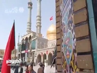 اشک عاشوراییِ شیعیان در حرم حضرت معصومه(س)