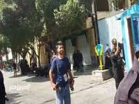دسته عزاداری هیات نیجربه ای های تهران در مسیر حرم شاه عبدالعظیم حسنی
