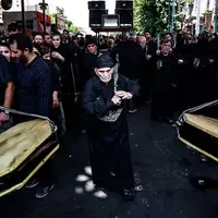 تصاویر خبرگزاری فرانسه از عزاداری تاسوعا در بازار تهران