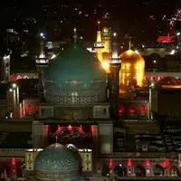 عکس/ خطبه خوانی شب عاشورا در حرم مطهر رضوی