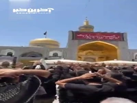 حال و هوای صحن انقلاب حرم امام رضا(ع) در ظهر عاشورا