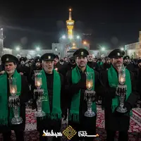 آیین شام غریبان در حرم امام رضا(ع)
