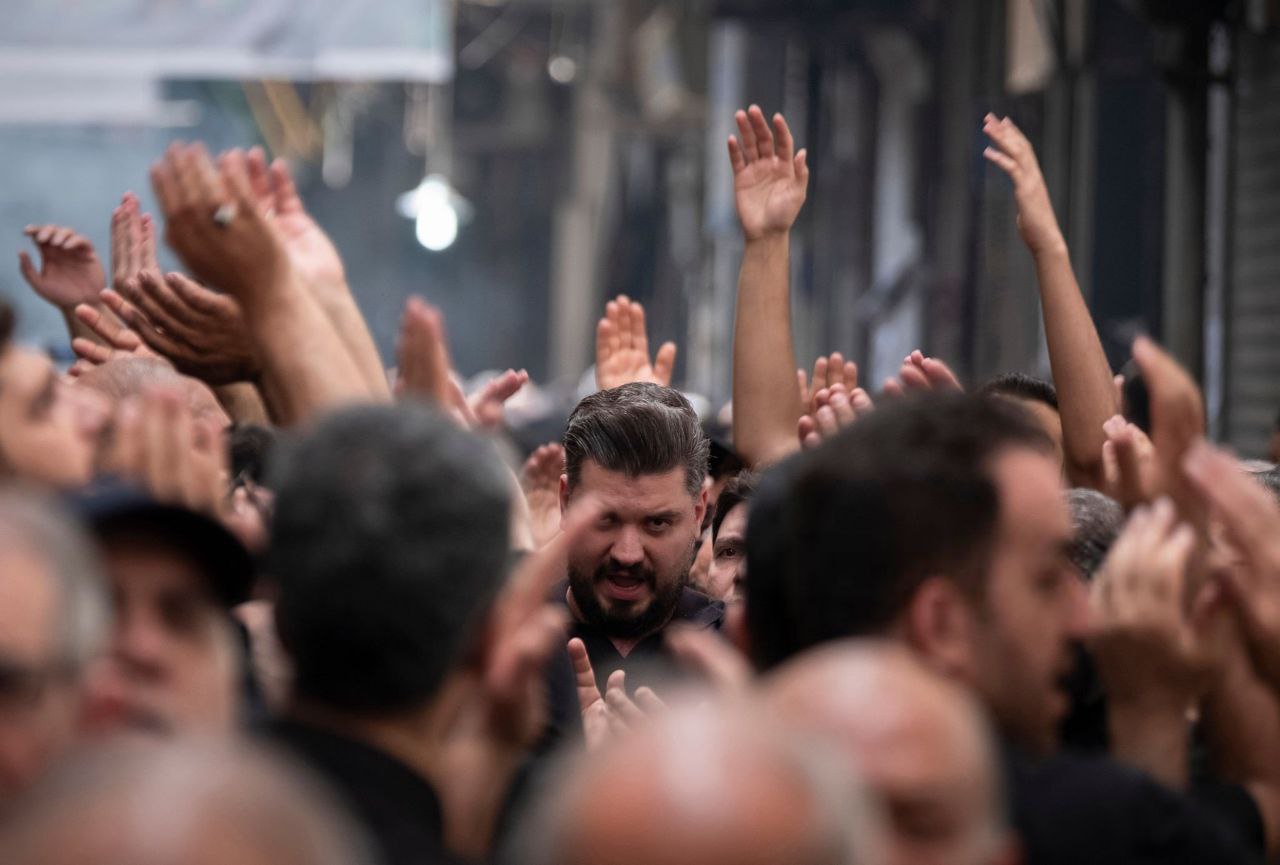 تصاویر خبرگزاری فرانسه از عزاداری تاسوعا در بازار تهران