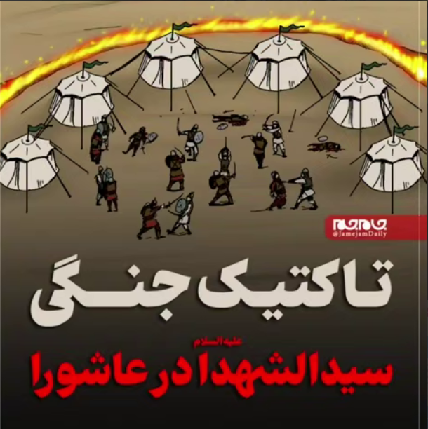 تاکتیک جنگی سیدالشهدا علیه‌السلام در عاشورا 