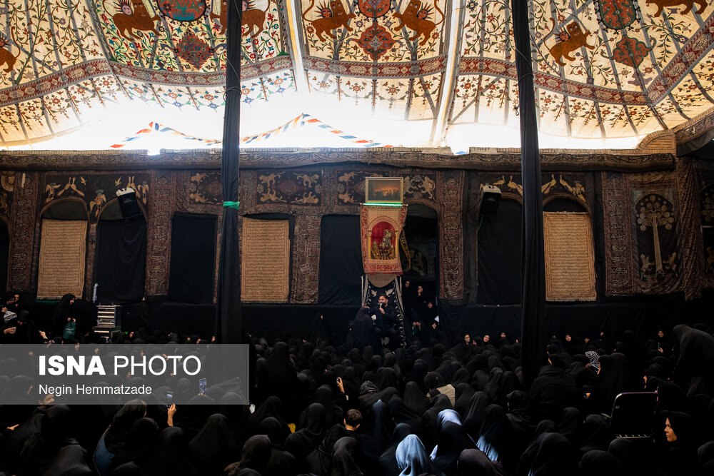 مراسم عزاداری تاسوعا در حسینیه 200 ساله تهران 