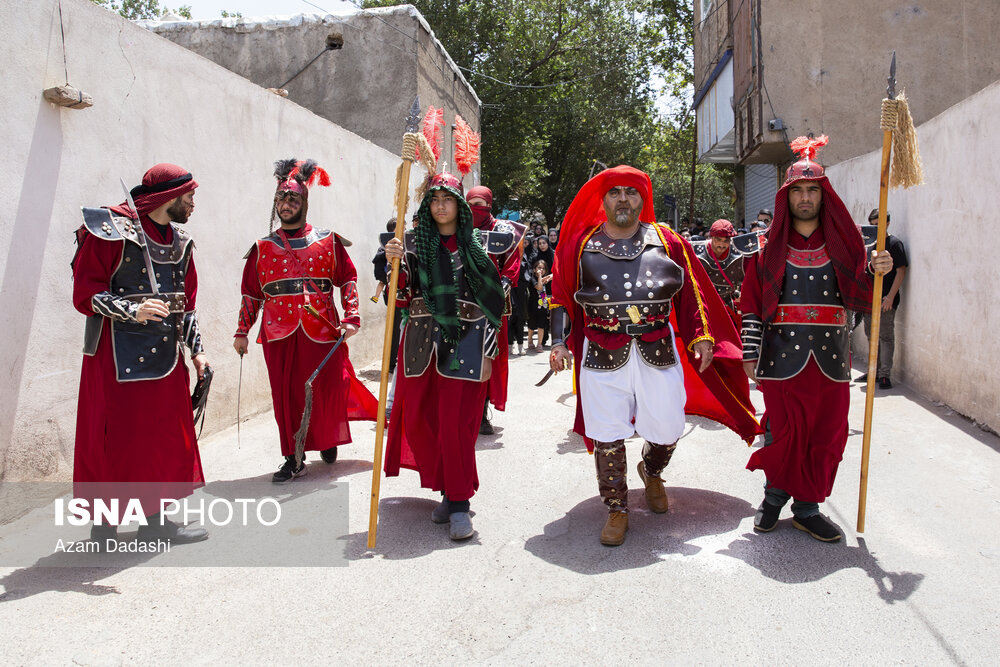مراسم سنتی خیمه‌سوزان ظهر عاشورا در قزوین