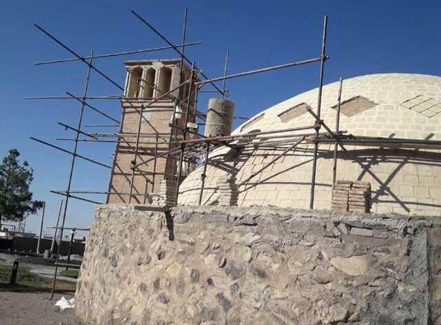 آبانبار تاریخی تودشک در شرق اصفهان مرمت میشود