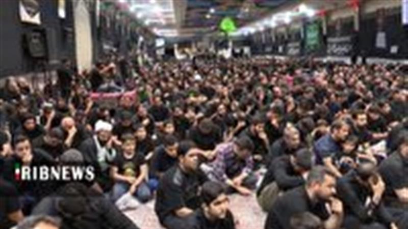 حضور پرشور عزاداران در هیئت حضرت ابوالفضل(ع) پردیسان قم