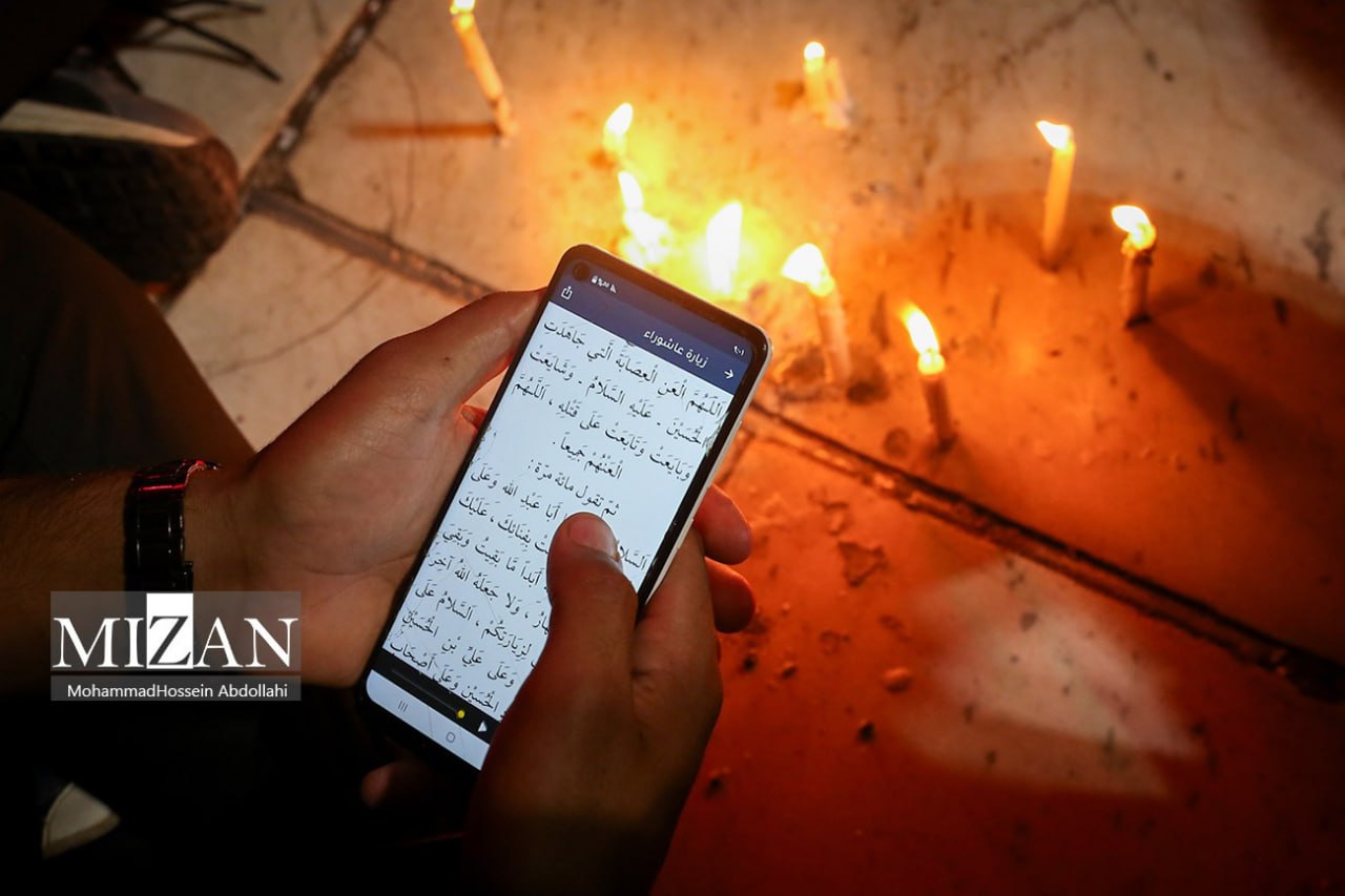 عکس/ شام غریبان حسینی (ع) در بین‌الحرمین