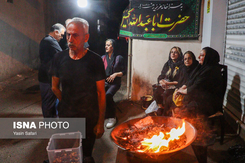 مراسم آیینی «چهل منبر» در لاهیجان