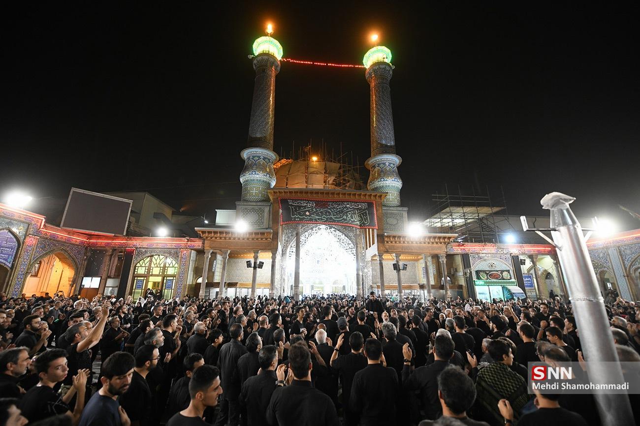 عکس/ شام غریبان حسینی (ع) در حرم حضرت عبدالعظیم حسنی (ع)