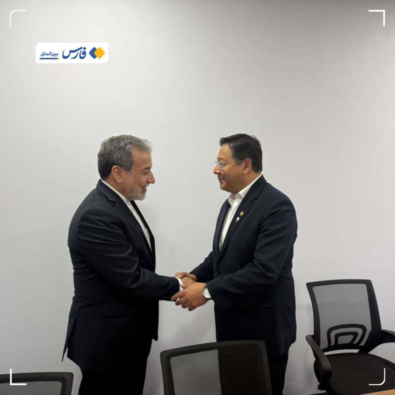 تأکید رئیس‌جمهور بولیوی بر نقش سازنده ایران در تحولات بین‌المللی طی دیدار با عراقچی