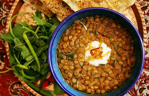 طرز تهیه عدسیِ لعابدار و خوشمزه